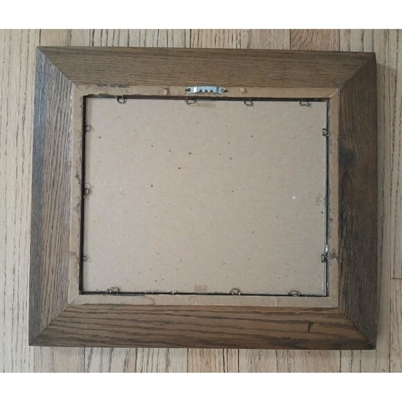 Barn Farmhouse Country Rustic Art Print on board Signed 1974 Wood Frame 13x15" - Picture 13 of 16